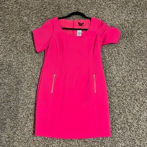 Adorable Ann Taylor hot pink dress. Size 2P. NWT